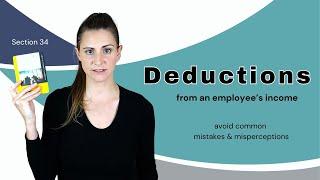 Deductions from employee's income - what is allowed and what is not allowed