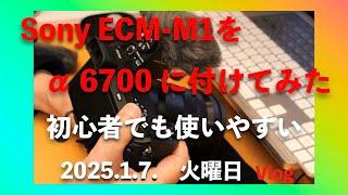 SONY(ソニー) マイクECM-M1をα 6700につけるとこんな感じ！／  Vlog（2025年 1月7日火曜日）