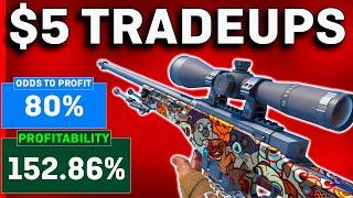 The MOST PROFITABLE CS2 Trade Ups UNDER $5! (2024)