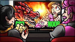 THE CRIMSON CRIME - Pro and Noob VS Generations Ultimate Pro and Noob! (Monster Hunter Fun)