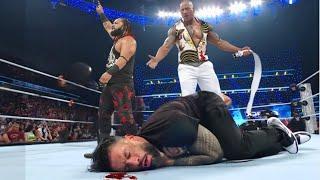 WWE Oct 18 2024 _ Roman Reigns Got Brutally Attacks By The Rock and Bloodline  so Bad