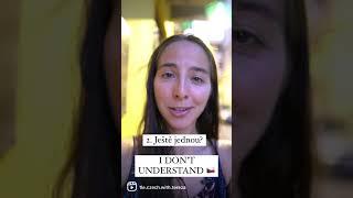 6 Ways of Saying ‘I Don’t Understand’ in Czech #shorts