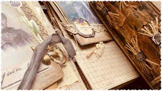 Rustic Victorian journal flip through