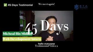 Breakthrough Academy 45 days testimonial video - Micheal Bin Midian