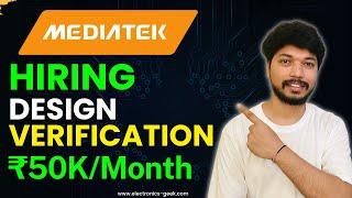 MediaTek Hiring Design and Verification Apprenticeship | MediaTek Off Campus Hiring | Apply Now!