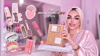 آنباکس و میکاپ با لوازم آرایشی فانتزی و کیوتبنظرتون می ارزن؟| Trying Cute Makeup Products