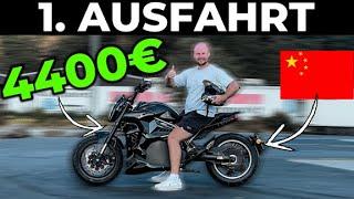 1. AUSFAHRT - 4400€ DMG - e125ccm Elektromotorrad - Top Speed - Reichweite - Fahrverhalten | EFIEBER