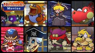 Paper Mario: The Thousand-Year Door Remake - All Boss Battles (mini-bosses included!)