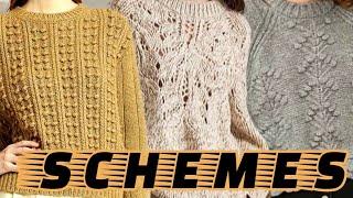 Улетные свитера со схемами вязания. Awesome sweaters with knitting patterns.