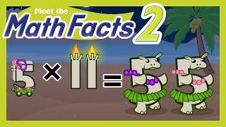 Meet the Math Facts Multiplication & Division - 5 x 11 = 55 | Preschool Prep Company