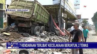 2 Orang Tewas Akibat Kecelakaan Beruntun 7 Kendaraan di Subang