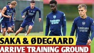 ØDEGAARD'S, SAKA, TIMBER, CALAFIORI Arrive at Training Ground Ahead of Sunday Match WITH LIVERPOOL