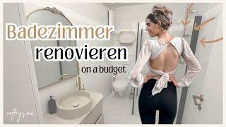 BADEZIMMER MAKEOVER   Aus alten Mini Bad  wird eine Wellness Oase, on a budget