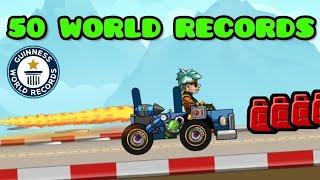 I Got 50 World Records With Bus - Hill Climb Racing 2