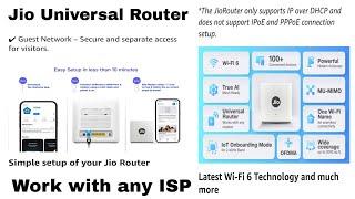 #Jio Lunch New #WiFi 6 #Router | Work with any #internet providers| #broadband #wifi6router #tech