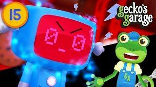 Evil Robot Is Back! | Gecko's Garage | Cartoons For Kids | Educational Videos For Toddlers