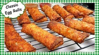 Classic Chinese Egg Roll Recipe ~ How To Make Chinese Restaurant Style Egg Rolls