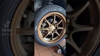 #shorts Another Bronze Color rims again. Good quality tire? #yokohamatire #ecowheels #tire