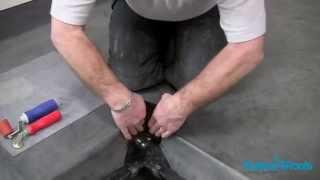 How to Waterproof an Internal Edge Corner on an L-shaped Rubber Roof