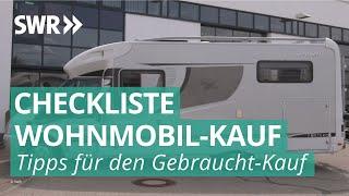 Wohnmobil-Check - Darauf sollte man bei gebrauchten Wohnwagen achten! | Marktcheck SWR