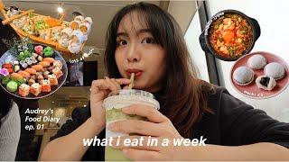 food diary | what i eat in a week, toronto ktown cafe, guelph sushi bar, lots of good food