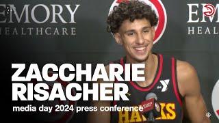 Zaccharie Risacher Press Conference | Atlanta Hawks Media Day 2024