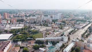 Ryazan, Russia. General panorama of the city. Historic District - Old Town, Aerial View