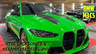 BMW M3 CS XPEL Lackschutz Komplettfolierung inkl Keramikversiegelung how we do a Full PPF Wrap in WÜ