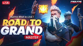 Free Fire Rank Push To Grandmaster - Free Fire Live In Hindi With AjjuBhai & AmitBhai - Munna Bhai