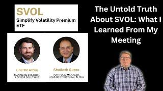 The Untold Truth about SVOL: What I learned from my meeting