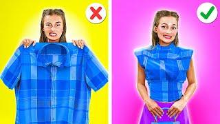 Easy Clothes Tricks to Look Gorgeous Every Day! Fashion Hacks To Be Popular by 123 GO!