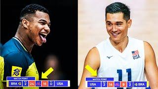 USA Beat Brazil in One of the Most Dramatic Matches in Volleyball History !!!