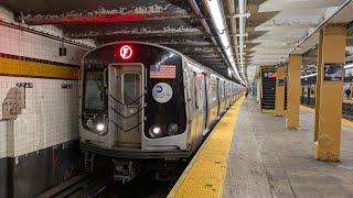 NYC Subway: First Day of R179 Operating on the F Line- Departing 7 Avenue Northbound