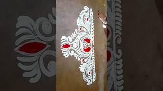 door alpana design for Laxmi Puja #youtubeshorts #alponadesign #rangoli #alpona #rangolidesigns