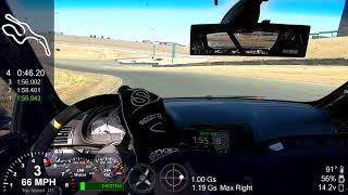 BMW M3 E46 Sonoma Raceway Time Attack HPDE 1:55.70