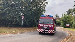 Clyst St George fire station (topshams old pump) turn out to an AFA KV45P1 MANJDC medium rescue pump