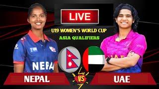 Nepal vs Uae | Icc U19 Women's T20 World Cup Asia Qualifiers 5th Match Live Scores & Commentary