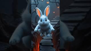 Rabbit and the mysterious forest|| #shorts #cartoon #shortvideo #youtubeshorts #ai  #animals