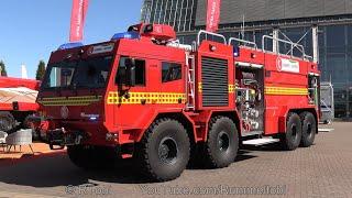 Interschutz 2022: Tatra/ Rosenbauer 8x8 GTLF - Großtanklöschfahrzeug - Außen / Innen / Blaulicht