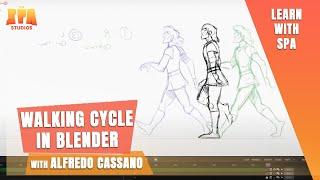 WALKING CYCLE IN BLENDER | Alfredo Cassano