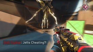 "jett is cheating"