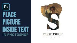 How to Place Picture Inside Text in Photoshop | Photoshop Vibes