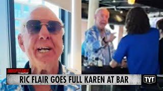 WATCH: Ric Flair Unleashes Karenicity After Being Cut Off From Drinks