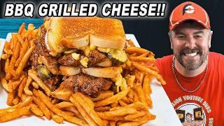 LaBo's "El Jefe" Triple BBQ Pork Macaroni and Grilled Cheese Sandwich Challenge!!