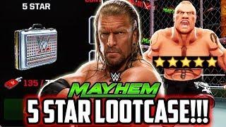 WWE MAYHEM NEW 5 STAR LOOTCASE OUT NOW! HOW TO GET 5 STAR SUPERSTARS/KEYS!!!