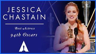 Jessica Chastain Wins Best Actress for 'The Eyes of Tammy Faye' | 94th Oscars