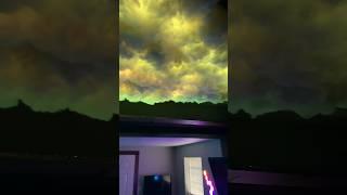 I made LED cloud lights for my ceiling️ #shorts #diy #cloudlightnings #led #gamingroom