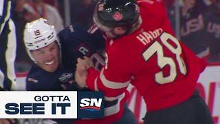 GOTTA SEE IT: 3 Fights In 9 Seconds In Canada vs. USA 4 Nations Rivalry Game