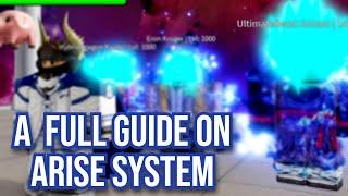 Full Guide On The Arise System | Anime Spirits