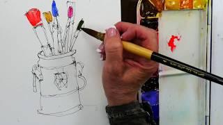 Quick Sketch Watercolors with Cindy Briggs: Art Tips Video